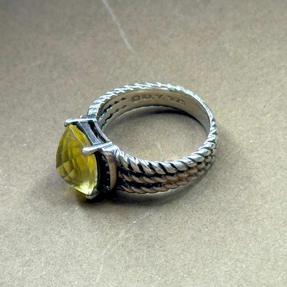David Yurman Yellow and Silver Ring